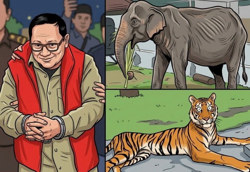 Korupsi Pakan KBS Rp 10,2 M: Pejabatnya Gemuk, Satwanya Kurus Merana!