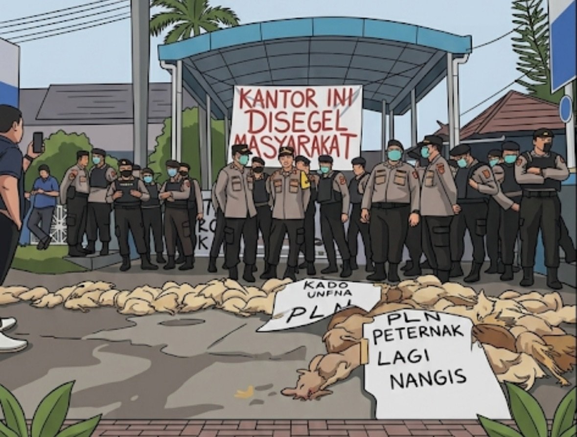 Kecewa! Kantor PLN Palangka Raya Dilempar 1.500 Bangkai Ayam! Ini Penyebabnya!