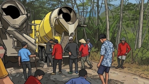 Warga Tulungagung Ngamuk? Nekat Patungan Perbaiki Jalan Rusak, Ternyata Ini Faktanya!